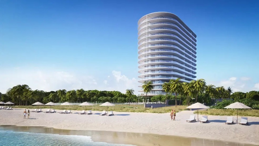 Apartamento de Djokovic em Miami — Foto: EIGHTY SEVEN PARK