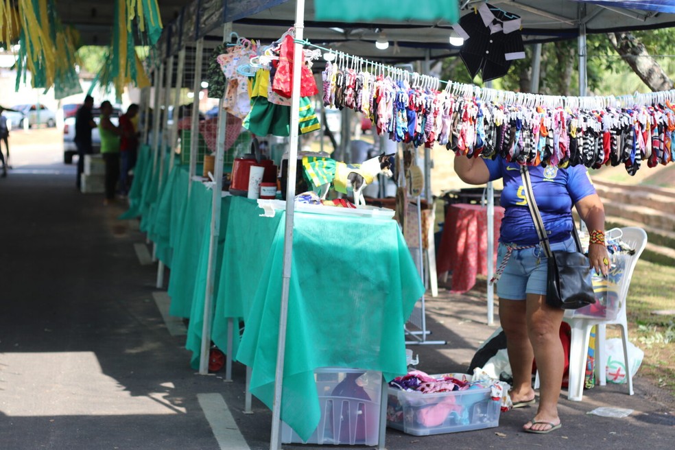 Feira Solidária é montada no Canal da Maternidade para venda ao público  — Foto: Arquivo/Seet