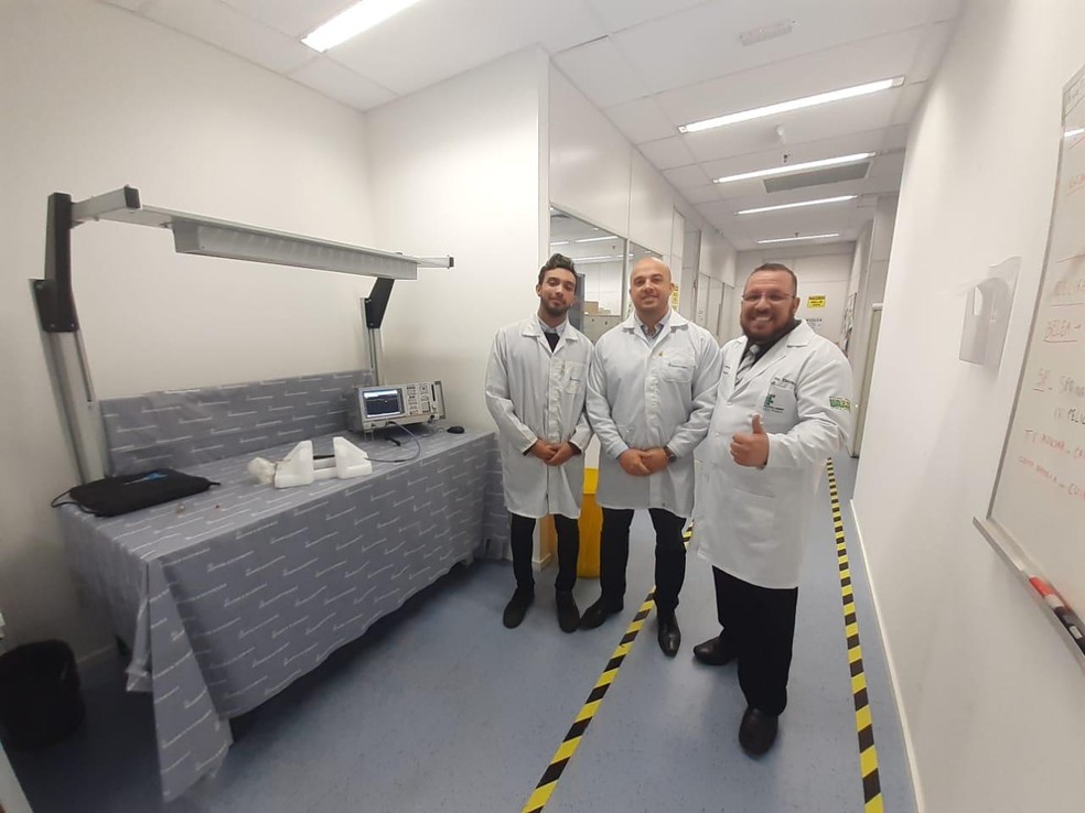 Jovem relata que foi incentivado a criar equipamento pelo professor em Cubatão, SP — Foto: Reprodução/Cubatão Mil Grau