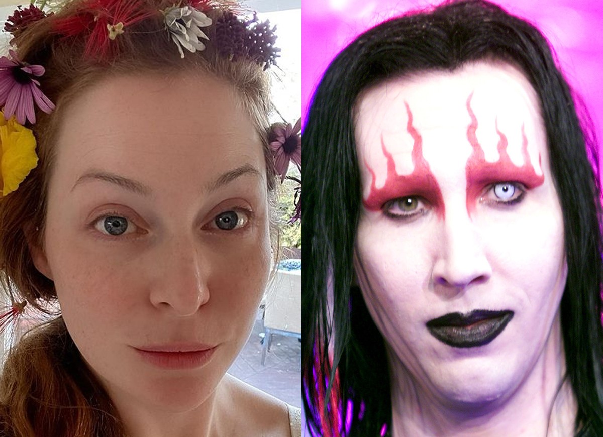 Atriz Esmé Bianco acusa Marilyn Manson de agressão, tortura e tentativa de assassinato (Foto: Reprodução/Instagram e Getty Images)