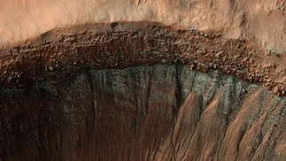 Imagens de Marte divulgadas pela Nasa — Foto: Crédito: NASA/JPL-Caltech/University of Arizona