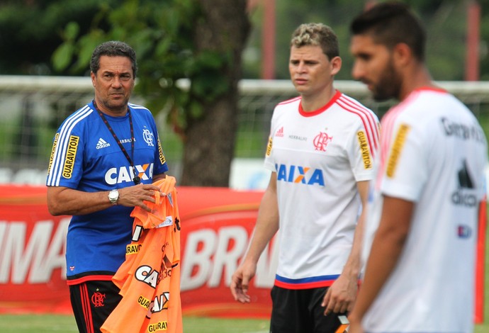 Treino Flamengo - Luxemburgo e Jonas (Foto: Gilvan de Souza/Flamengo)