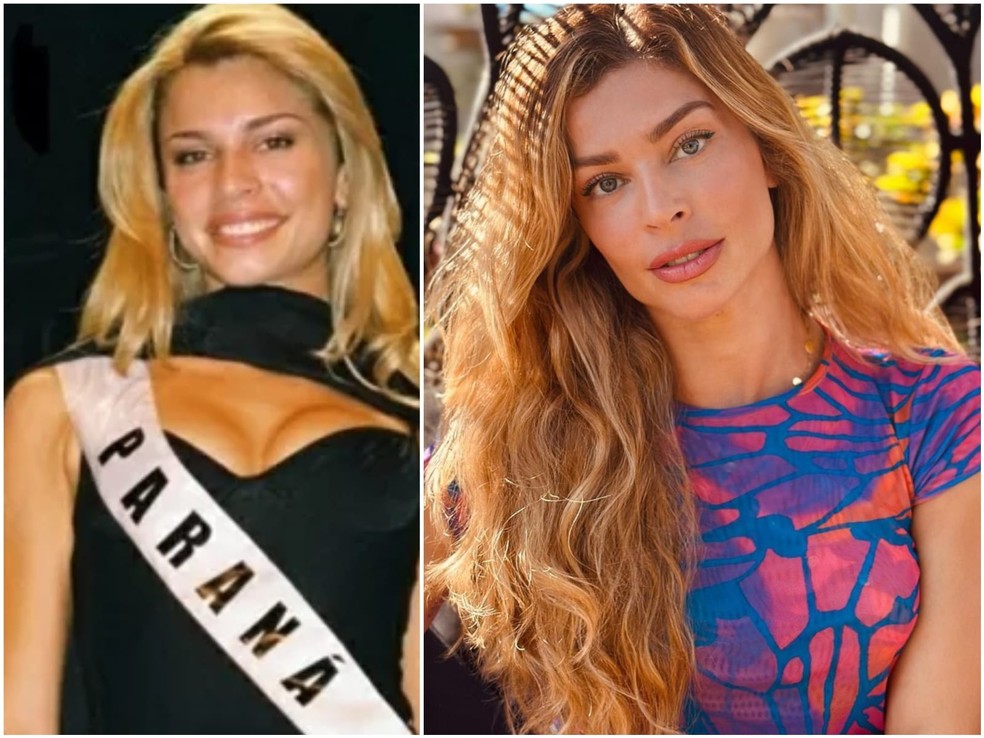 Grazi Massafera: Miss Paraná em 2004 e visual atual — Foto: Reprodução/Instagram