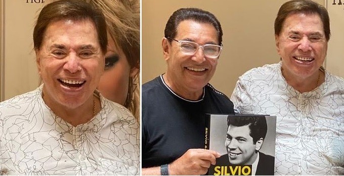 Silvio Santos renova visual com o cabeleireiro Jassa (Foto: Reprodução/Instagram)