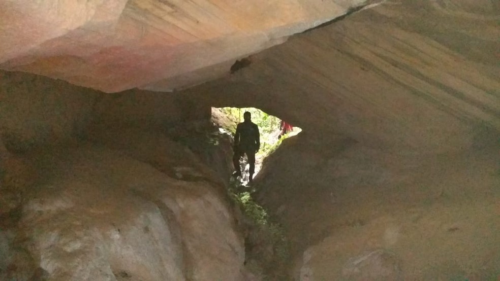 Caverna tem entre 8 metros a 10 metros de comprimento, diz gestor da unidade de conservação  — Foto: Aécio dos Santos 