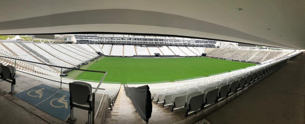 Arena Corinthians durante o período de quarentena — Foto: André Hernan