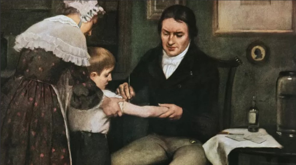 James Phipps, de oito anos, primeiro paciente de Jenner, sobreviveu à vacina experimental — Foto: Getty Images via BBC