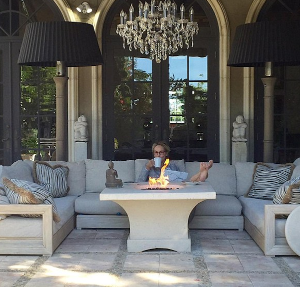 A mansão da atriz Sharon Stone (Foto: Instagram)