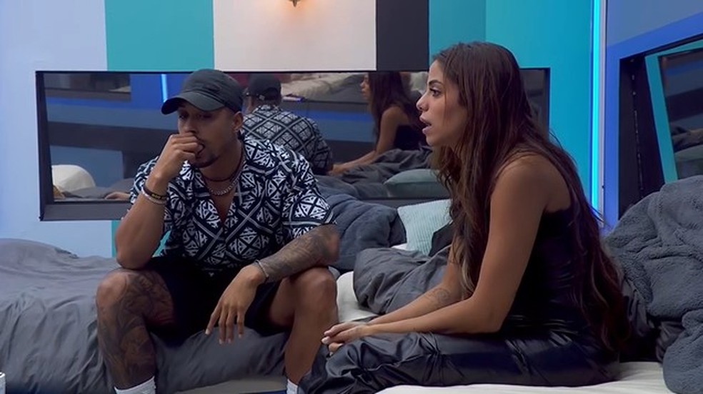 Key Alves percebe ausência de brothers no BBB 23 — Foto: Globo