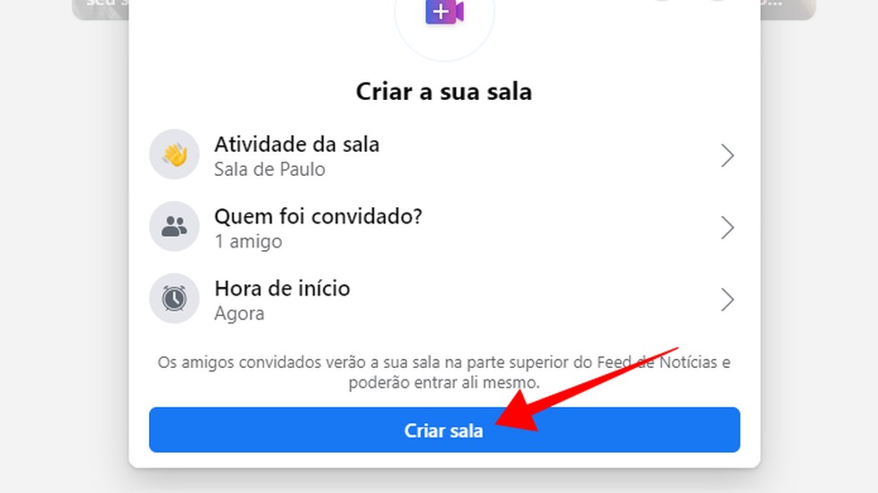 Abra a sala para os convidados — Foto: Reprodução/Paulo Alves