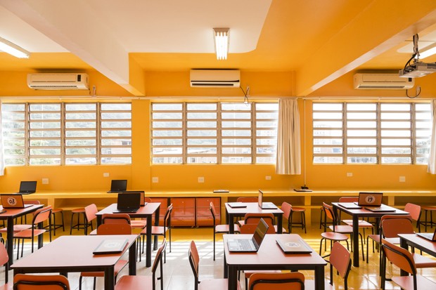 Projeto leva cores e espaços de leitura para escolas municipais em Santos (Foto: Renata Mosaner /  Divulgação )