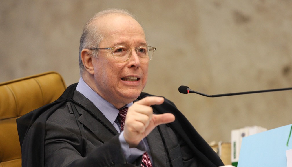 O ministro Celso de Mello na sessão desta quarta-feira (20) do STF — Foto: Nelson Jr./STF