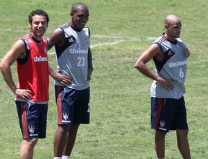 Fred e Digão treino Fluminense (Foto: Cezar Loureiro / Agência o Globo)