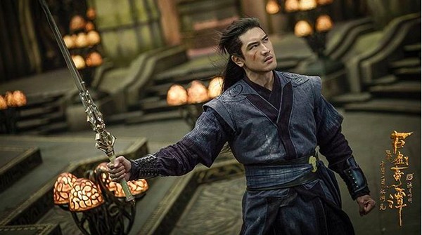O ator chinês Godfrey Gao em cena do filme Legend of the Ancient Sword (2018) (Foto: Reprodução)