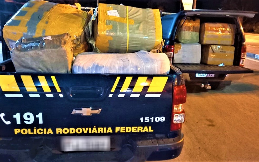 Mais de 8 mil produtos falsificados e sem nota fiscal foram apreendidos no interior da Bahia — Foto: Divulgação/PRF