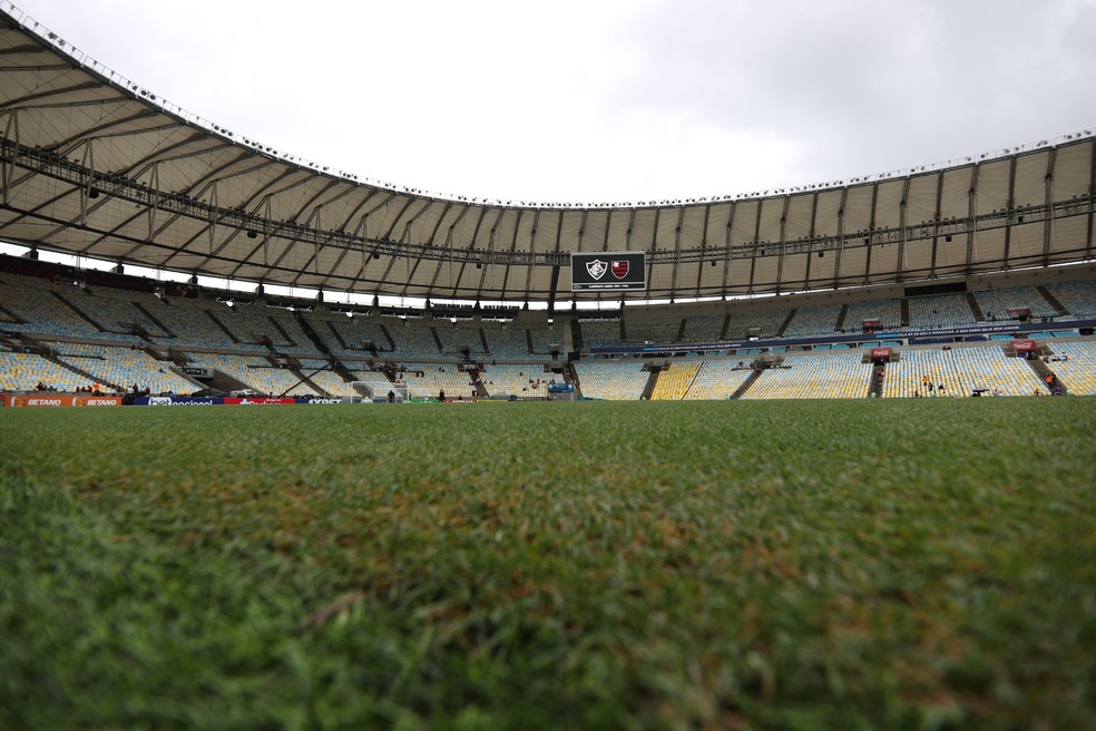 Maracanã preparado para a final entre, Fluminense e Flamengo, na final do Carioca — Foto: Gilvan de Souza / Flamengo