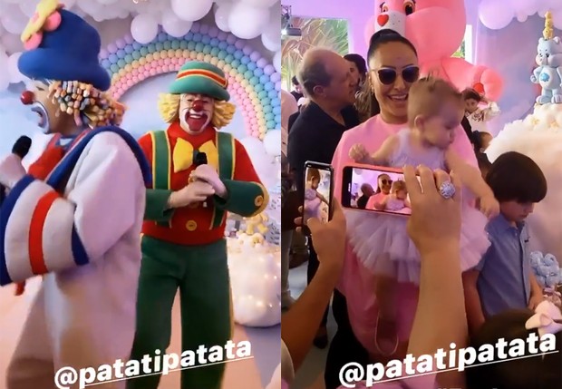 Aniversário de Zoe tem show de Papati e Patatá (Foto: Reprodução/Instagram)