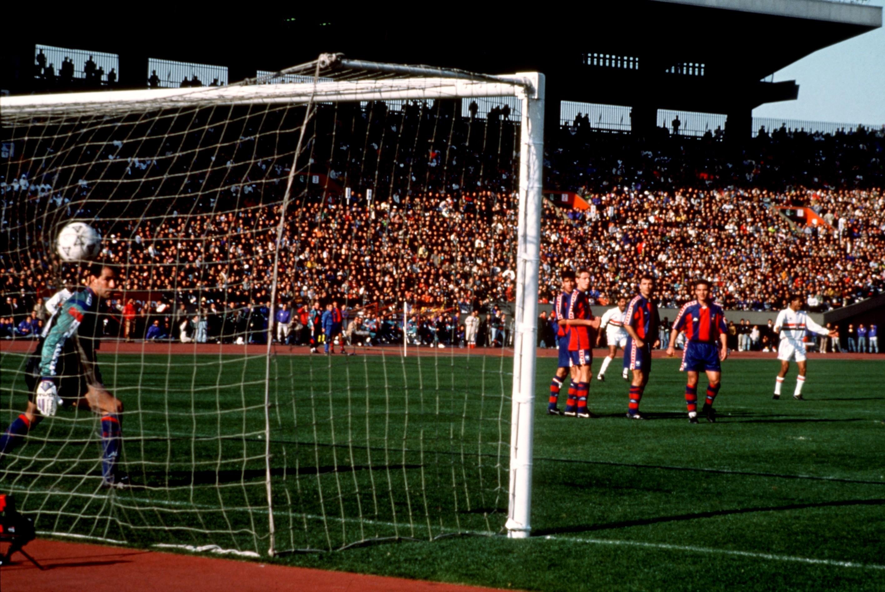 São Paulo x Barcelona, pelo Mundial Interclubes de 1992 (Foto: Getty Images)