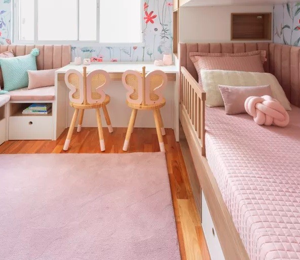 10 ambientes com tapete de quarto (Foto: Kelly Queiroz)