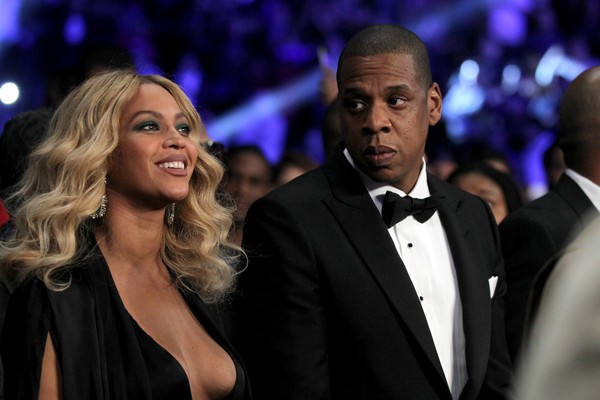 Beyoncé ao lado de seu marido, o rapper e produtor Jay Z (Foto: Getty Images)