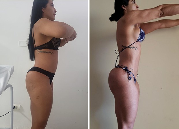 Priscila Pires mostra comparação de 15 dias (Foto: Reprodução/ Instagram)