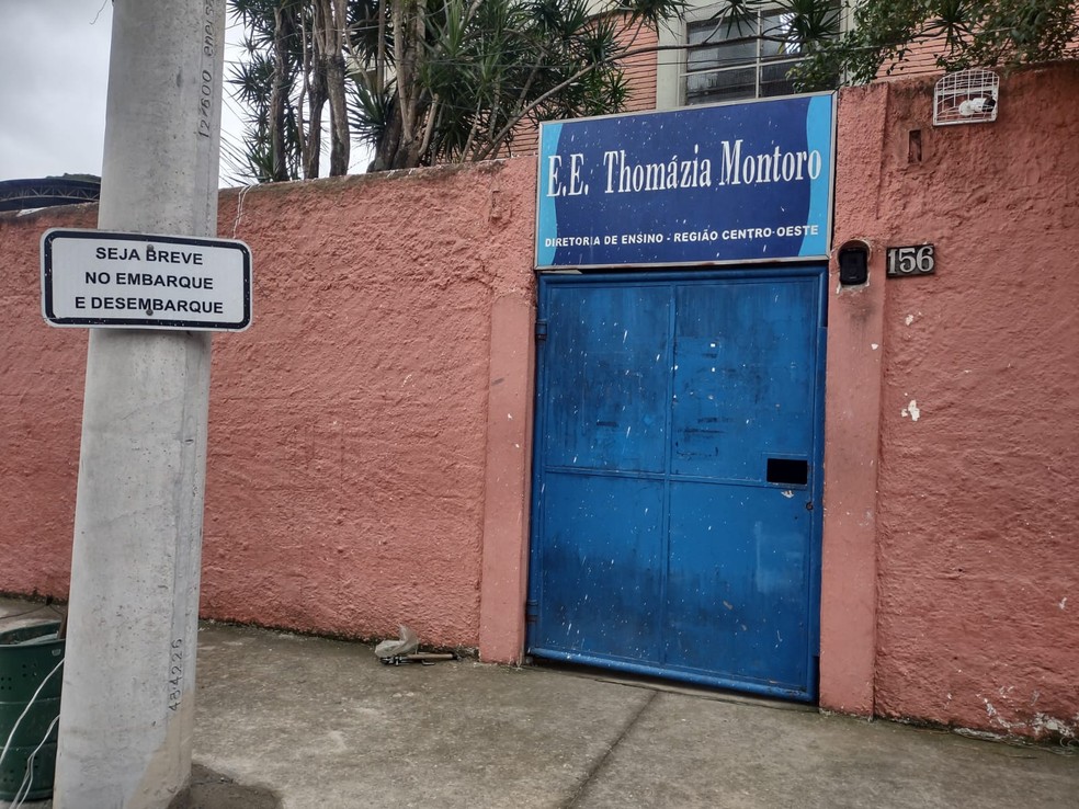 Escola onde aluno matou professora em SP — Foto: Arthur Stabile/g1