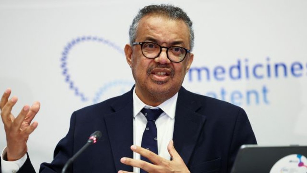 Tedros Adhanom Ghebreyesus, diretor da OMS, declarou o fim da emergência global relacionada à covid — Foto: REUTERS