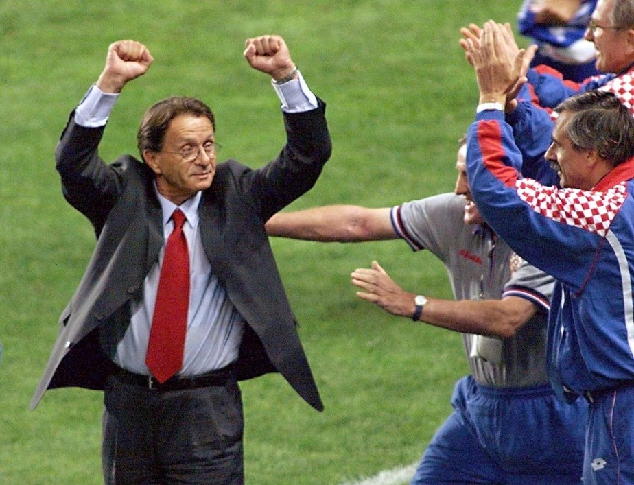 Miroslav Blazevic durante a Copa do Mundo da França, em 1998