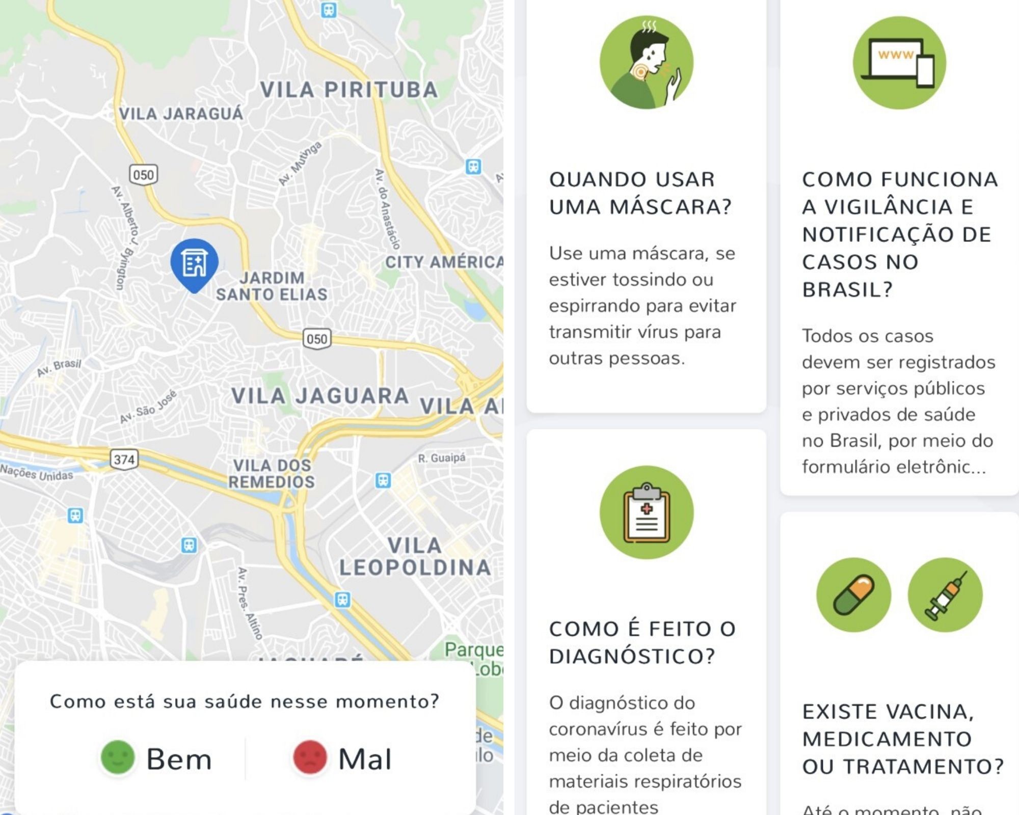App do SUS sobre coronavírus (Foto: Arquivo Pessoal)