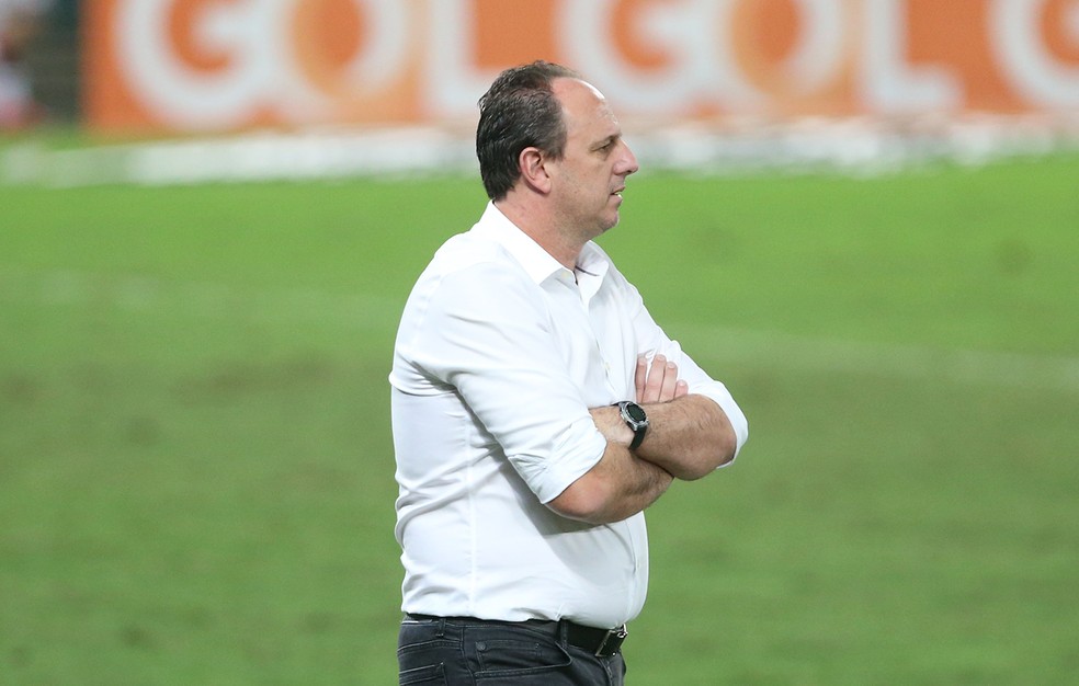 Rogério Ceni na vitória do Flamengo sobre o Cuiabá, pelo Brasileiro — Foto: Gil Gomes/AGIF