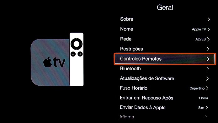 Abra o gestor de controles remotos (Foto: Reprodução/Paulo Alves)