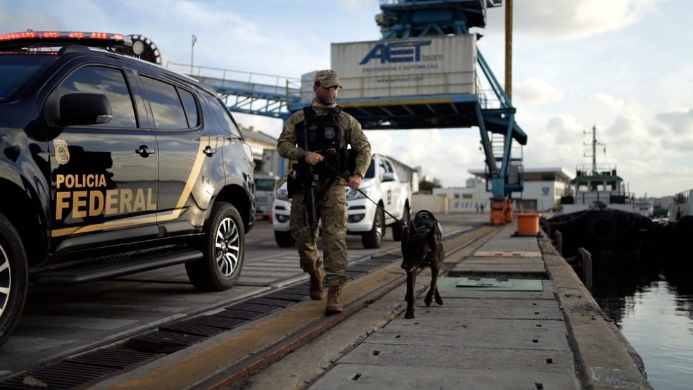 PF combate grupo criminoso que atuava no tráfico internacional de drogas no porto de Natal — Foto: Cedida