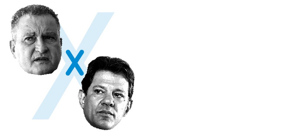 Rui Costa x Haddad — Foto: Editoria de Arte