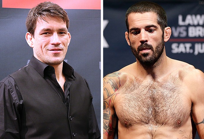 Montagem Demian Maia x Matt Brown (Foto: Editoria de arte) Montagem Demian Maia x Matt Brown (Foto: Editoria de arte)