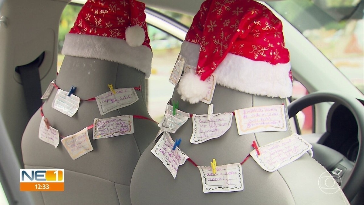 Motorista de aplicativo decora carro e cria varal de mensagens positivas  para o Natal: 'Mexe com o interior das pessoas', diz | Pernambuco | G1