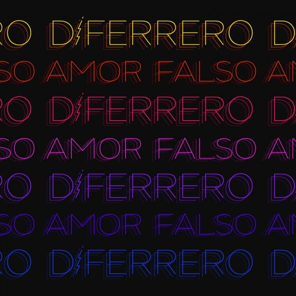 Capa do single 'Amor falso', de Di Ferrero — Foto: Divulgação 