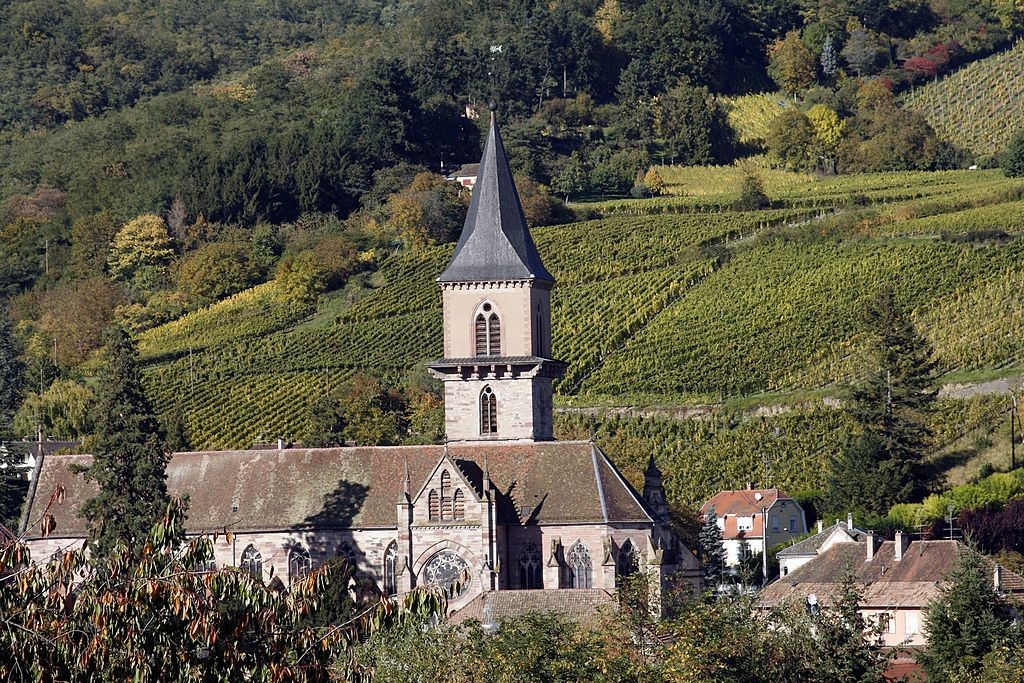 Região de Hunawihr, cidade da Alsácia que é produtora de vinho (Foto: Getty)