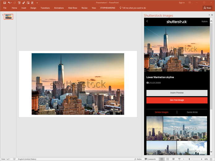 Plugin do Shutterstock insere imagens diretamente em apresentações do Power Point (Foto: Divulgação/Shutterstock)