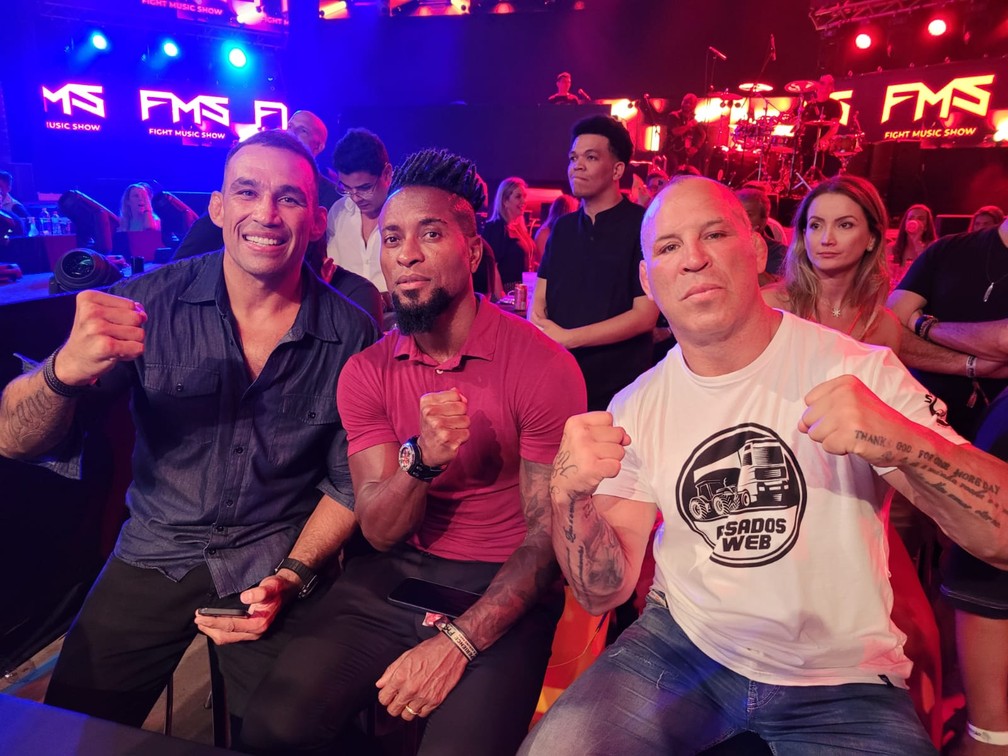 Fabrício Werdum, Zé Roberto, Wanderlei Silva — Foto: Marcelo Barone