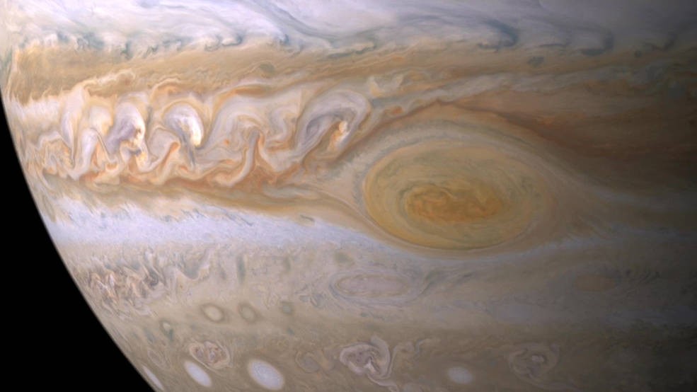 A Grande Mancha Vermelha, a parte mais misteriosa de Júpiter (Foto: NASA/JPL/Space Science Institute)