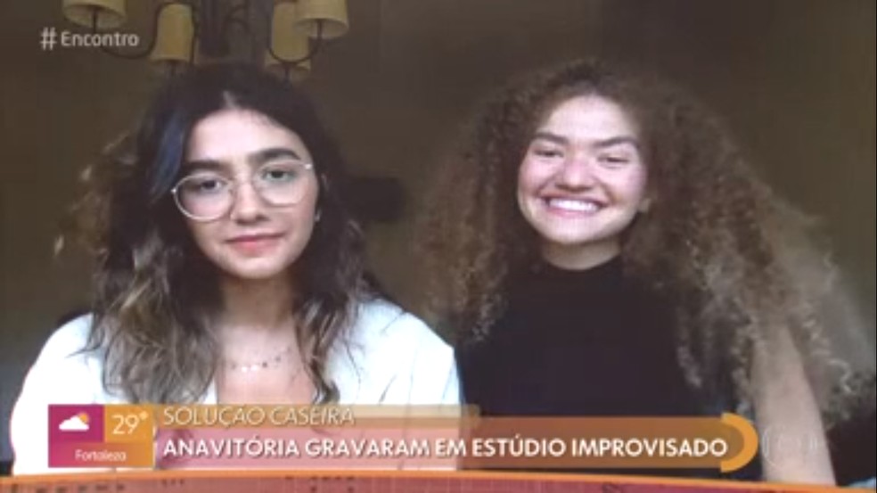 O duo Anavitória voltou a morar juntos na quarentena — Foto: TV Globo