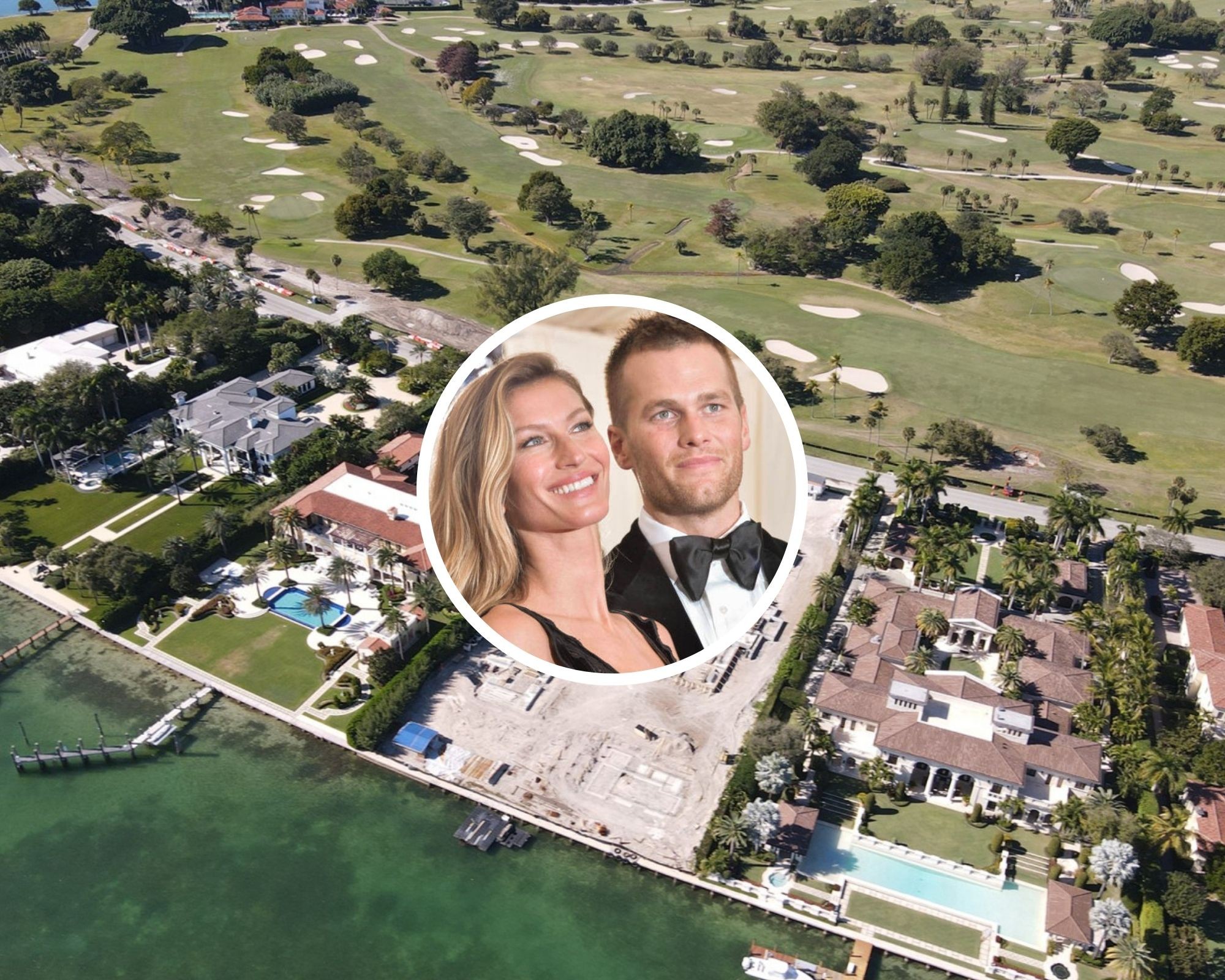 Tom Brady e Gisele Bündchen já começaram a construção de sua propriedade personalizada em Miami (Foto: SplashNews.com / Getty Images / Reprodução)