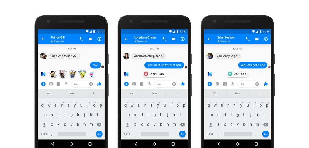 M, assistente pessoal do Messenger, o serviço de comunicação do Facebook. (Foto: Divulgação/Facebook)
