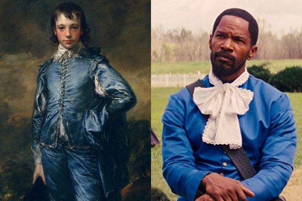 O Menino de Azul (1770) e Django Livre (2012) (Foto: Reprodução)
