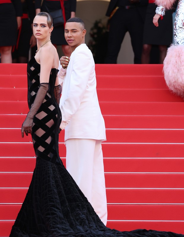 Cara Delevingne e Olivier Rousteing (Foto: Getty Images)