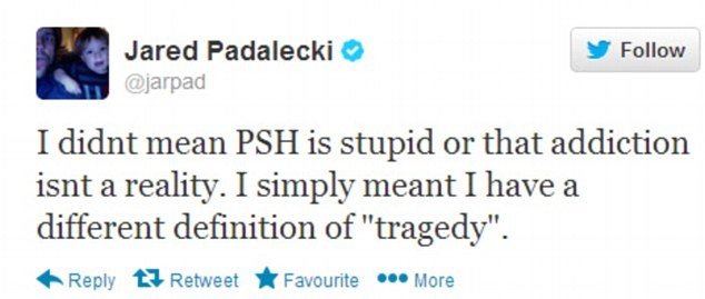 Tweet de Jared Padalecki (Foto: Divulgação)