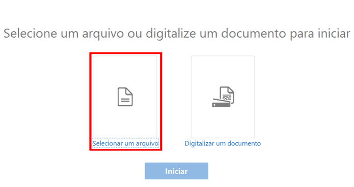 Aplicativo permite reconhecer texto em imagens ou digitalizar documentos (Foto: Reprodução/Acrobat)