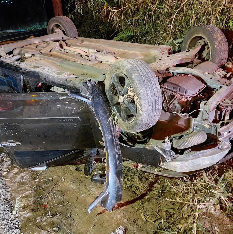 Acidente que matou Vinícius Hayden, ex-assessor de Gabriel Monteiro — Foto: Reprodução / Redes sociais 