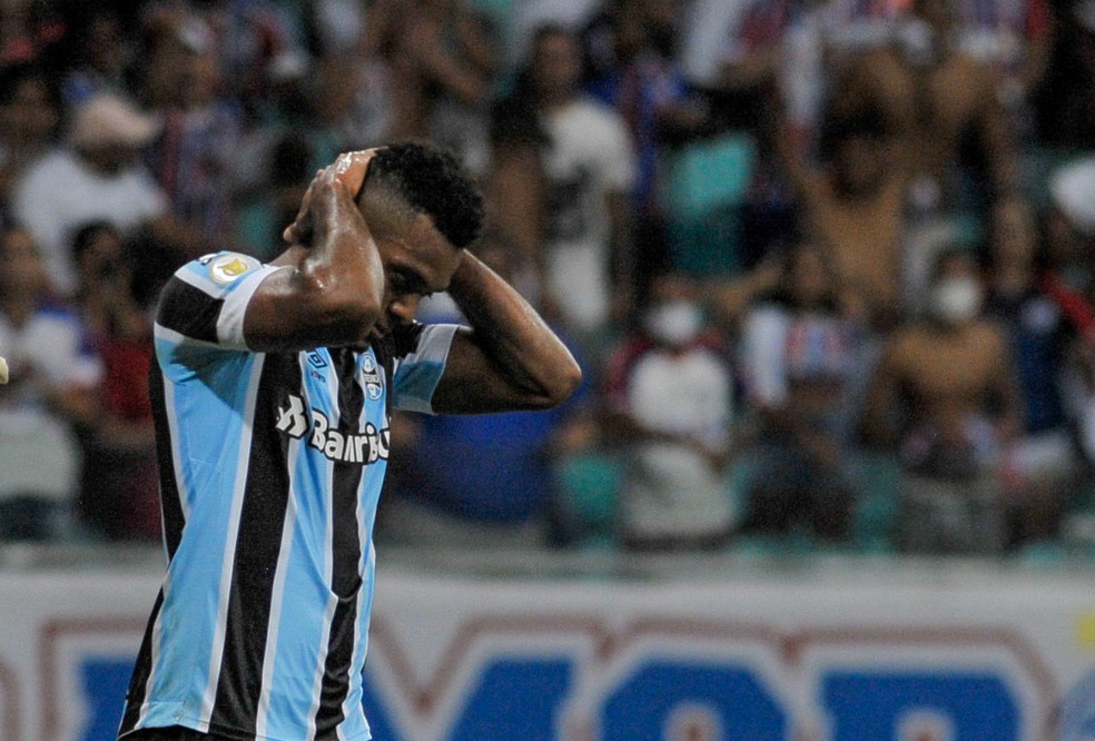 Bahia x Grêmio Borja lamenta — Foto: Jhony Pinho/AGIF