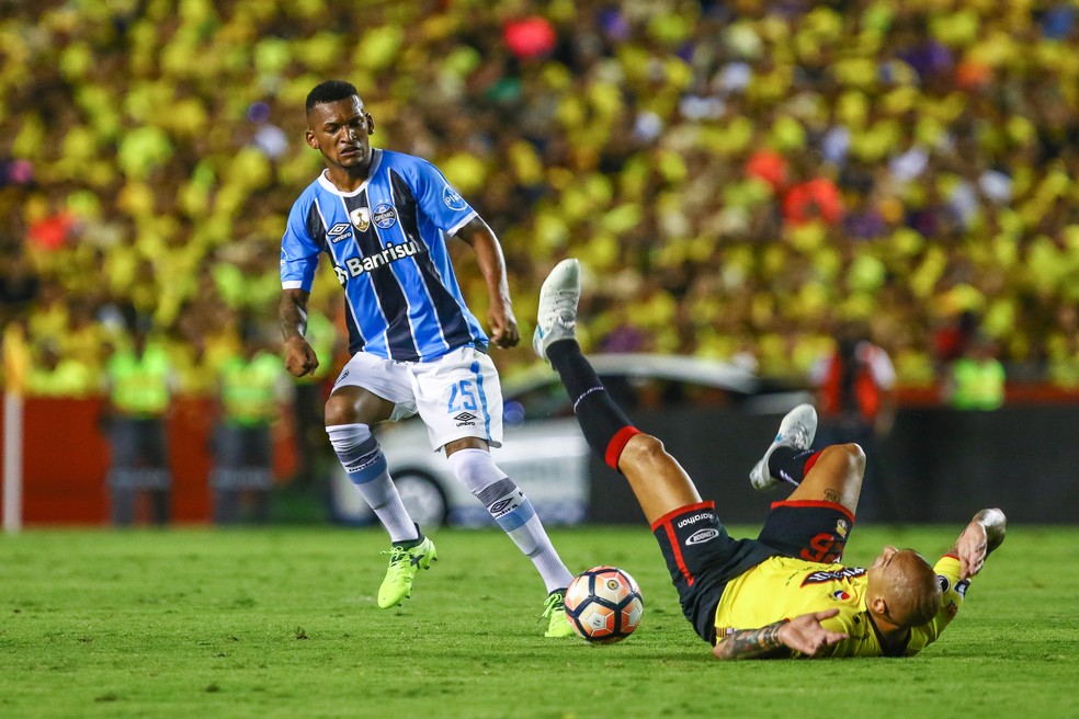 Jailson assumiu como titular nas quartas da Libertadores (Foto: Lucas Uebel/Grêmio/Divulgação)